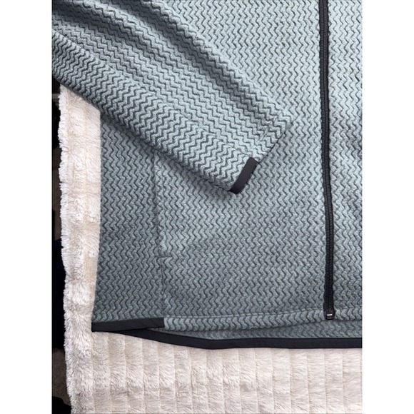 NWOT Patagonia Men R1 Air Fleece Full-Zip Hoodie Med Gray/Blue Retail $220 NICE! - Picture 7 of 15